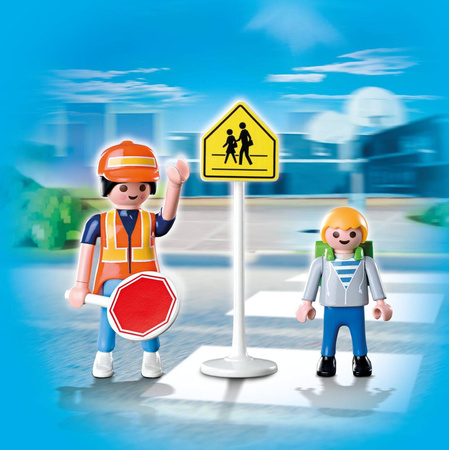 Playmobil 5939 Duo pack Opiekun dzieci przy przejściu dla pieszych 059390