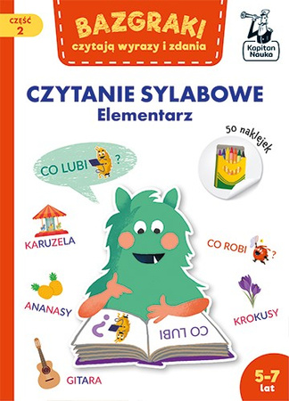 Książeczka Bazgraki Czytanie sylabowe Elementarz 5-7 lat 044010