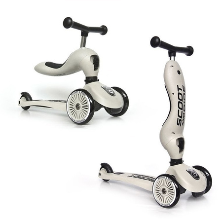 SCOOTANDRIDE Highwaykick 1 2w1 Jeździk i hulajnoga 1-5 lat Ash 962681