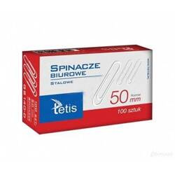 Spinacze 50mm 100szt Tetis 024692