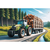 Puzzle Trefl 100 Ciagnik leśny 164930