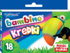 Maj kredki bambino świecowe 18kol pudełko 000201