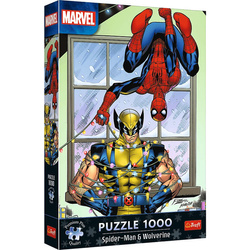 Puzzle Trefl 1000 Premium Plus Spider-Man&Wolverine Święta 120882