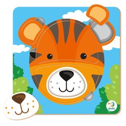 Puzzle Sorter Mini 5 El. Tygrys 242992