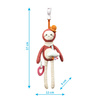Babyono Zabawka edukacyjna zawieszka do wózka Sloth Leon 413128