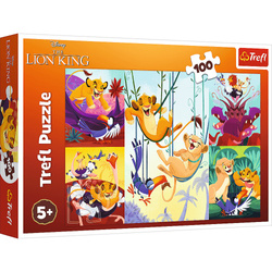 Puzzle Trefl 100 Dzielny Król Lew 164787