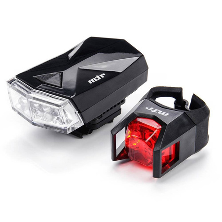Zestaw lampek rowerowych Meteor Lumin 046283