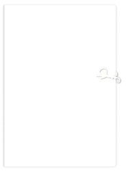 Teczka wiązana a4+ biała bez linii 221599