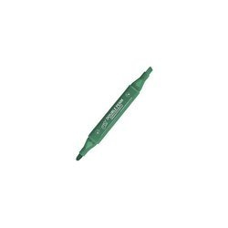 Marker permanentny dwustronny zielony 492906 easy /10/