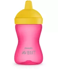 avent kubek z twardy ustnikiem odporny na gryzienie 18m+ 300ml róż 855590