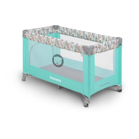 Lionelo łóżeczko turystyczne adriaa turquoise scandi 657787