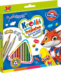 Kredki Bambino ołówkowe 24 kol. pudełko standard