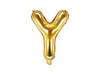 Balon foliowy litera "y", 35cm, złoty