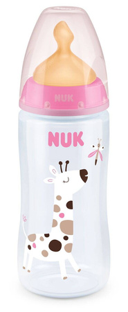 Nuk butelka 300ml z wskaźnikiem temp. Smoczek lateks 0-6m-cy 360094