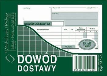 Druk dowód dostawy a6 wielokopia 315-5