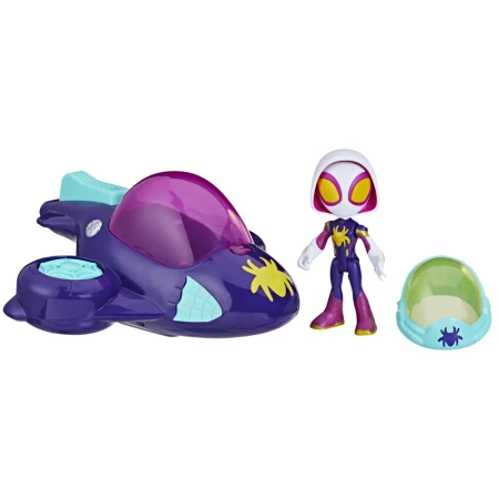 Marvel F6775/F7254 Spidey i Przyjaciele Ghost Spider pojazd Glide Spinner 139221