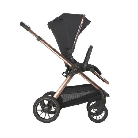 Espiro Code 10 clever black Wózek 2w1 z gondolą składaną na płasko a spacerówka automatycznie