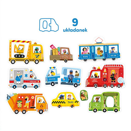 CzuCzu Pierwsze puzzle Pojazdy 2+ 493617