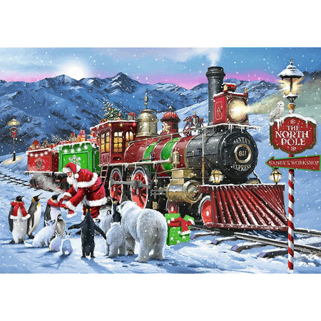 Puzzle Trefl 1000 Premium Plus Świąteczny pociąg 120974