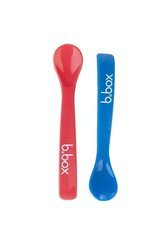 B.box silikonowe łyżeczki 2szt czerwona i niebieska 007032