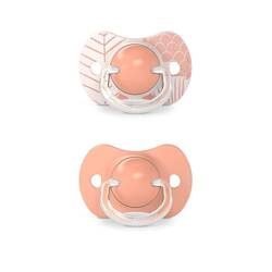 Suavinex Smoczek fizjologiczny SX Pro silikonowy 2 szt. | +18 m | brzoskwiniowy | Dreams