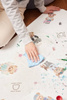Ceba Less mess mat - mata ochronna (120x120) Fluffy Puffy Teddy 337685
