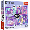 Puzzle Trefl 4w1 Dzień Kuromi Hello Kitty 346763
