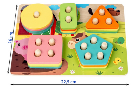 UKŁADANKA DREWNIANA KSZTAŁTY 849849