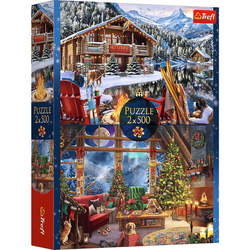 Puzzle Trefl 2x500 Święta w górach 375404