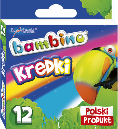 Maj kredki bambino 12kol woskowe 000225