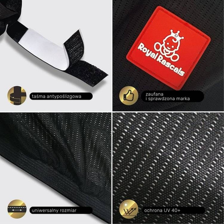 Royal Rascals Roleta przeciwsłoneczna do samochodu 2szt czarna 370050