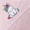 Ręcznik z kapturem unicorn 100x100 Ceba Baby