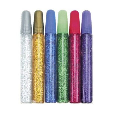 KLEJ Z BROKATEM 6x15ML NEW na blistrze TITANUM 650684