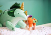 Balon foliowy Triceratops 101x60,5cm zielony 013216