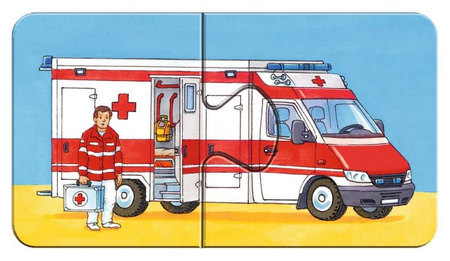 Puzzle Ravensburger 9*2el Pojazdy Ratownicze 073320