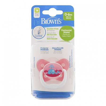 Dr. Brown's Smoczek ortodontyczny Prevent motyl 0-6m 302071