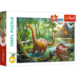 Puzzle Trefl 60 Wędrówka dinozaurów