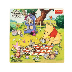 Trefl Zabawka drewniana Puzzle mini Winnie 618525