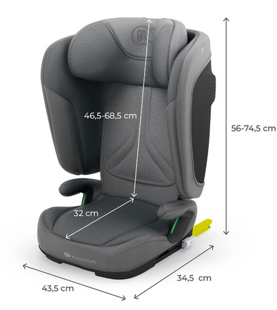 Kinderkraft Unity 2 I-Size Grey fotelik samochodowy 928437 