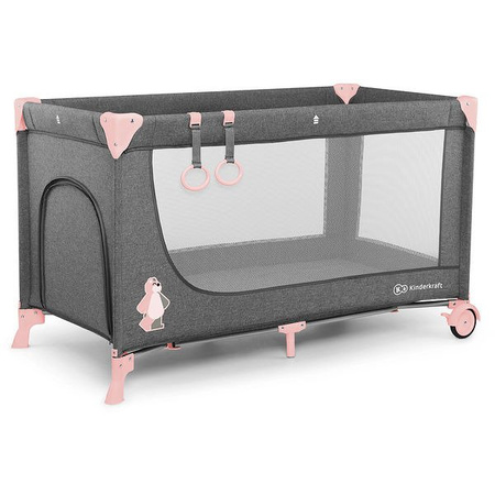 Kinderkraft łóżeczko turystyczne joy pink