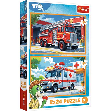 Puzzle Trefl 2x24 W krainie radości 344479