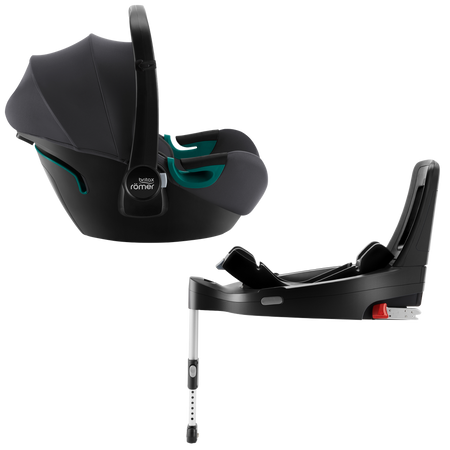Britax Romer Baby Safe 3 i-Size fotelik samochodowy, zestaw z bazą ISOFIX ~0-13 kg | Midnight Grey