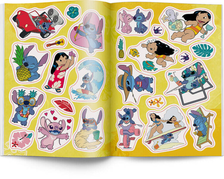 Książeczka Disney Stich Kolorowanka z naklejkami 345303