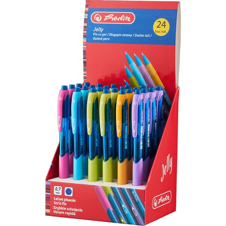Herlitz Długopis żelowy Jelly 0,7mm niebieski 602260