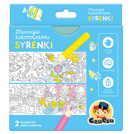 Czuczu: dłuuugie kolorowanki- syrenki 4+ 501294