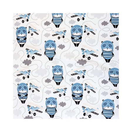 Bambusowe prześcieradło do gondoli/kosza Mojżesza wzór Panda Pilot 35x75cm 100% bambus 409482