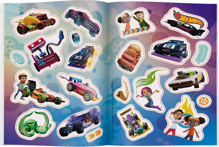 Książeczka HOT WHEELS LET'S RACE KOLOROWANKA Z NAKLEJKAMI 345198