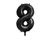 BALON FOLIOWY CYFRA 8 CZARNY 86CM 166509