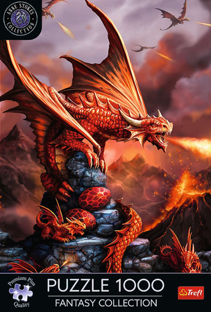 Puzzle Trefl 1000 Premium Plus Tea Fantasy collection Ognisty Smok 109009