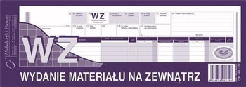 Druk wz wydanie materiałów na zewnątrz 1/2 a4 361-0